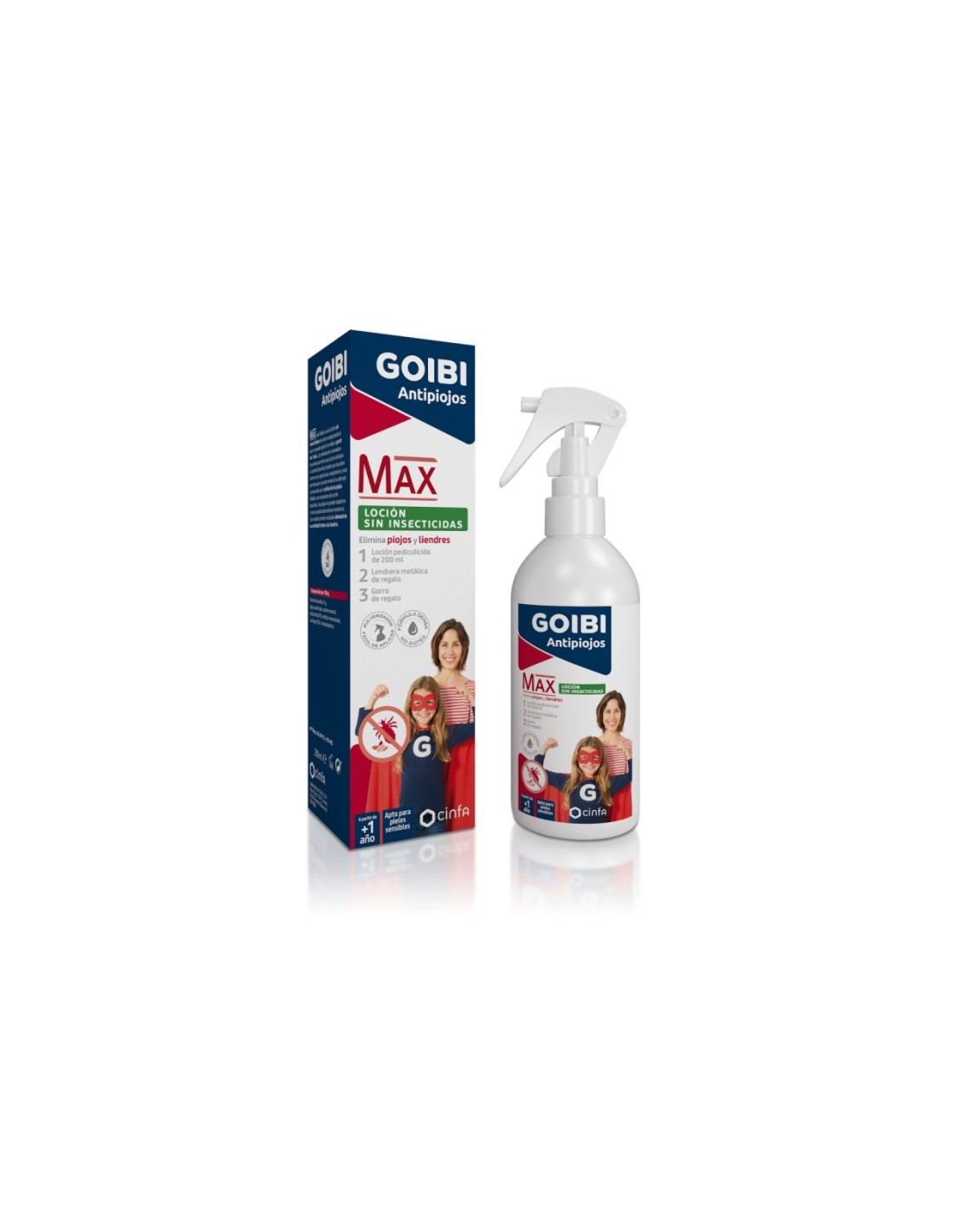 CINFA GOIBI ANTIPIOJOS MAX LOCION SIN INSECTICIDAS - 200 mL