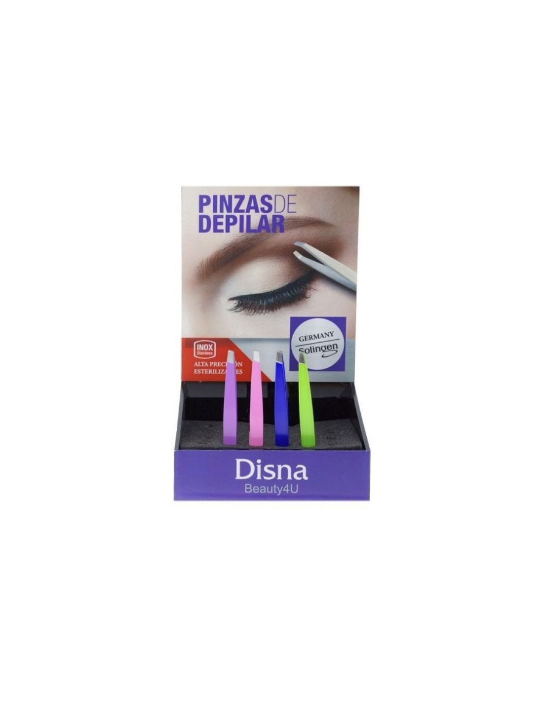 DISNA PINZA DEPILAR PRETTY COLORS - 1 unidad