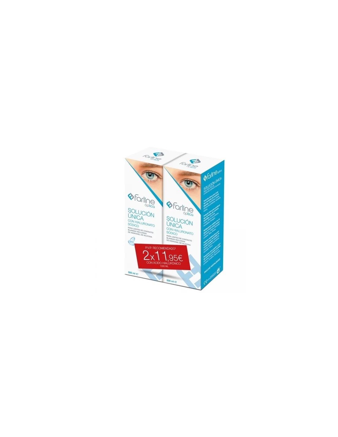 FARLINE OPTICA AH LENTES CONTACTO - PACK dos botes de 500mL