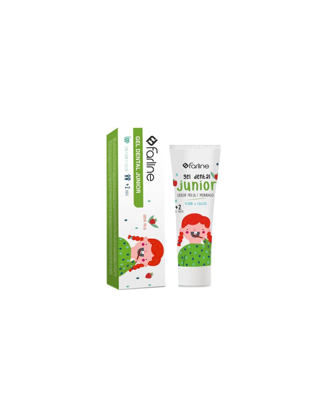 FARLINE GEL DENTAL JUNIOR +6 AÑOS  SABOR MENTA SUAVE - 75 mL