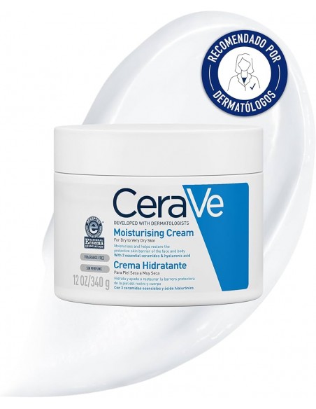 CERAVE CREMA HIDRATANTE PIEL SECA (tarro) 340 gramos