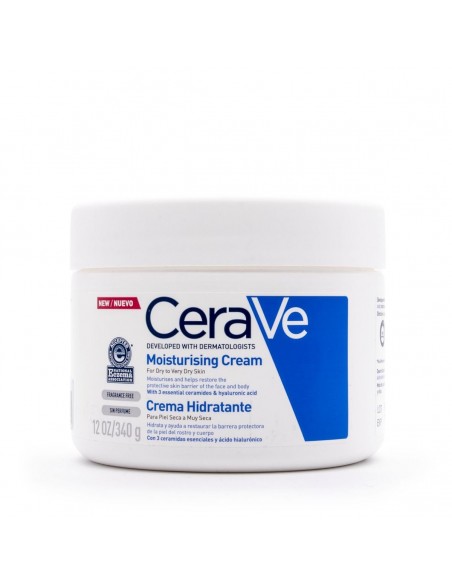 CERAVE CREMA HIDRATANTE PIEL SECA (tarro) 340 gramos