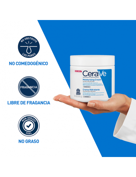 CERAVE CREMA HIDRATANTE PIEL SECA (TARRO)  454 gramos