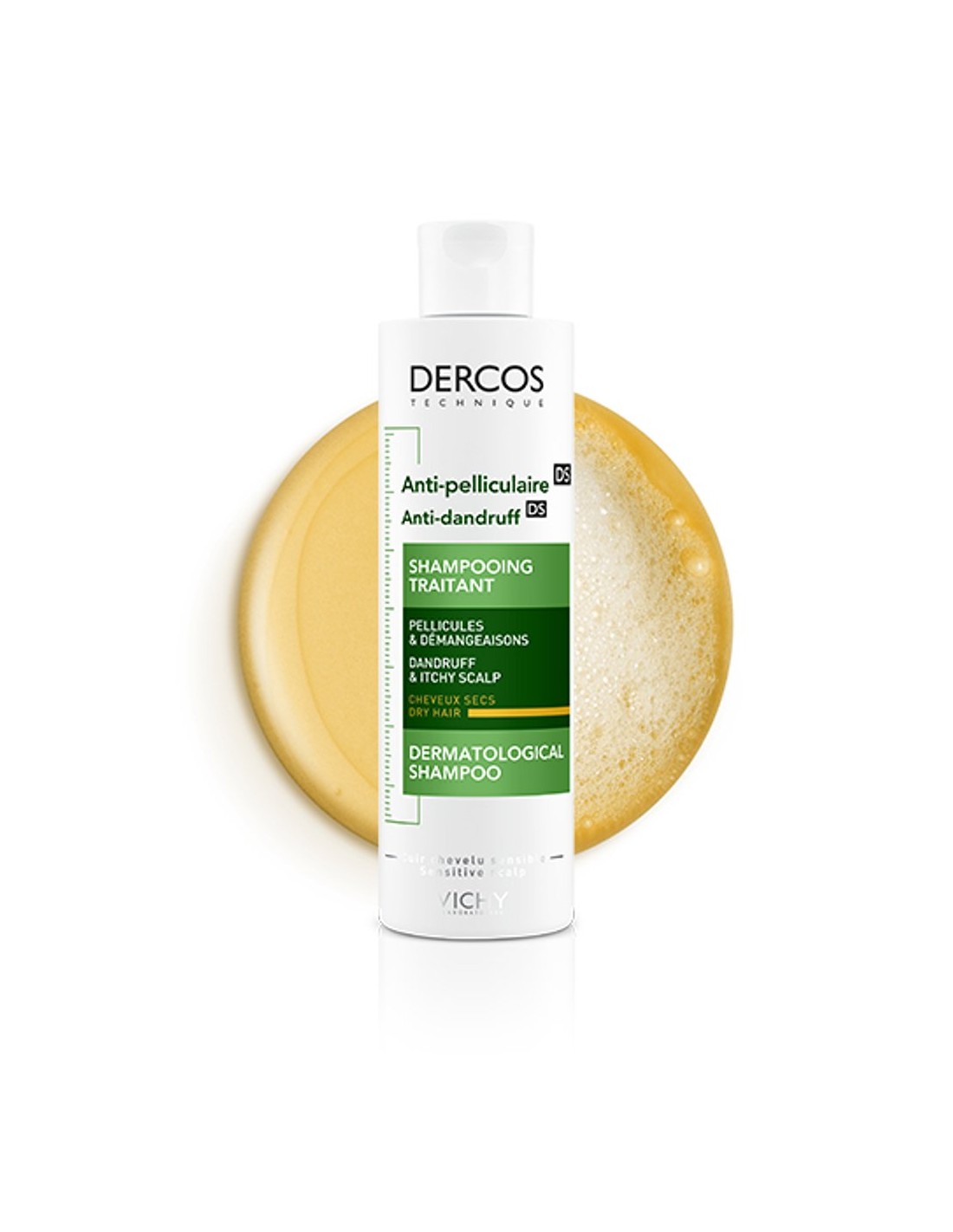 VICHY DERCOS CHAMPÚ ANTICASPA CABELLO SECO 200ml 2