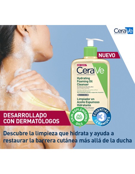 CERAVE LIMPIADOR ACEITE ESPUMOSO HIDRATANTE  473ml