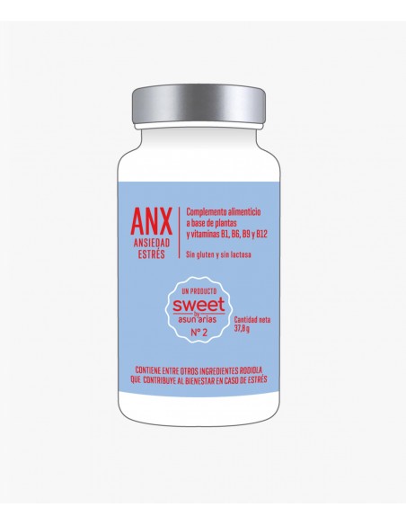 SWEET by ASUN ARIAS NÚMERO 2 ANX ANSIEDAD Y ESTRÉS 60 cápsulas