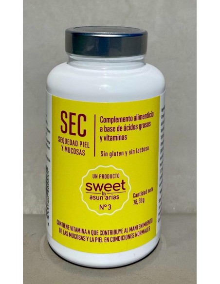 SWEET by ASUN ARIAS NÚMERO 3 SEC SEQUEDAD PIEL Y MUCOSAS 60 cápsulas