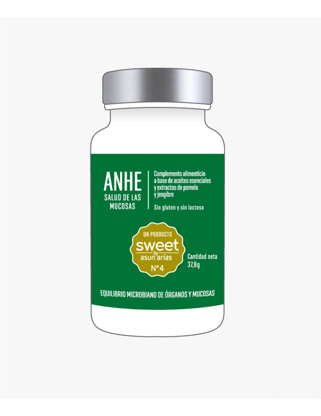 SWEET by ASUN ARIAS NÚMERO 4 ANHE SALUD DE LAS MUCOSAS Y DEL ORGANISMO 30 cápsulas