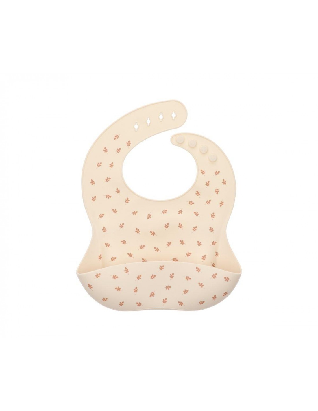 TUTETE BABERO FLORECITAS LEAVES PINK CREMA ROSA - 1 unidad