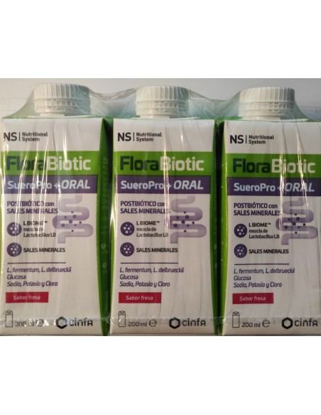 CINFA NS FLORABIOTIC SUEROPRO+ ORAL 1 ENVASE SABOR FRESA - 200 mL