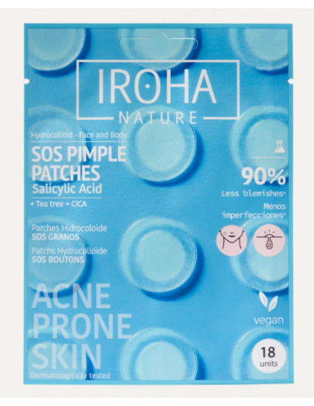 IROHA PARCHES SOS GRANOS CON ÁCIDO SALICÍLICO 18 unidades