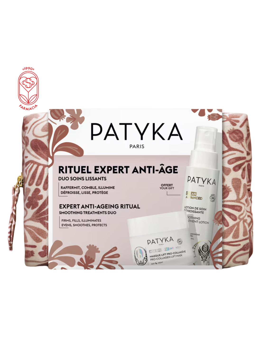 PATYKA NECESER RITUEL EXPERT ANTI AGE MASQUE PRO COLAGENO + LOCION CLEAN ADVANCED