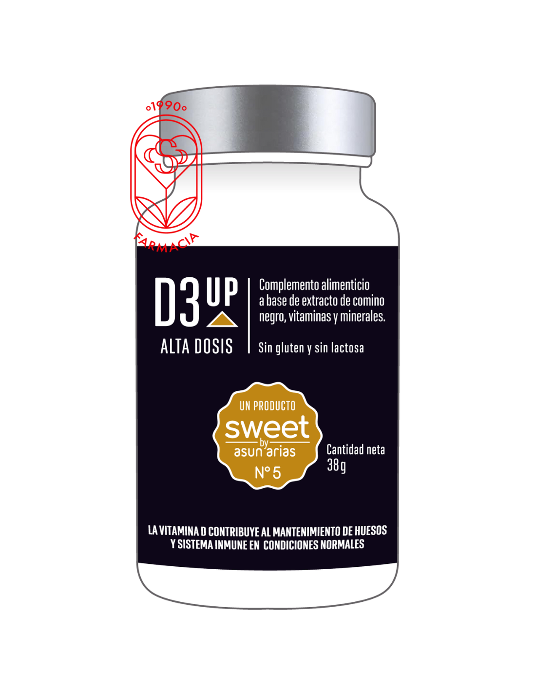 SWEET BY ASUN ARIAS D3UP NÚMERO 5 MULTIFUNCIÓN 30 CÁPSULAS
