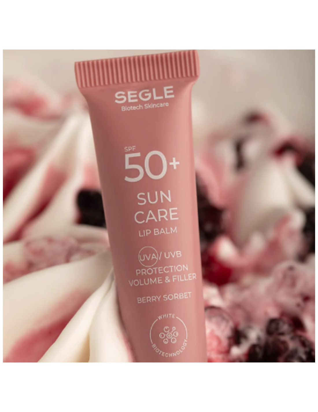 SEGLE LIP BALM SPF50+ BERRY SORBET 2