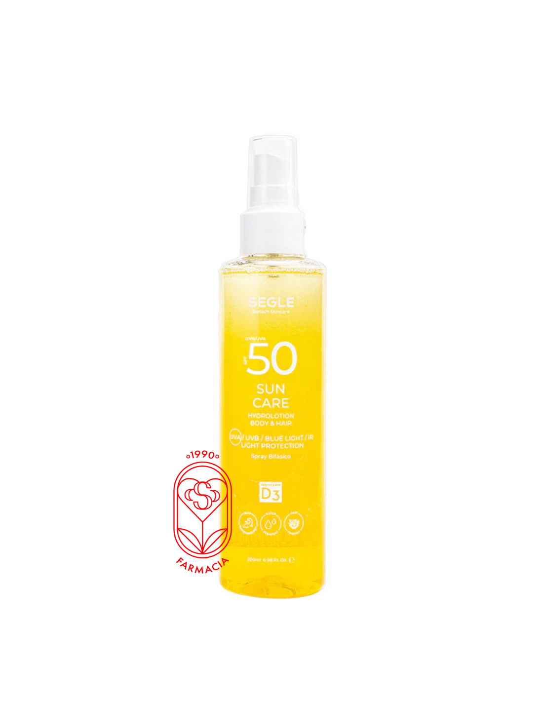 SEGLE SUN HYDRA-OIL BODY AND HAIR SPF50+ 200ML