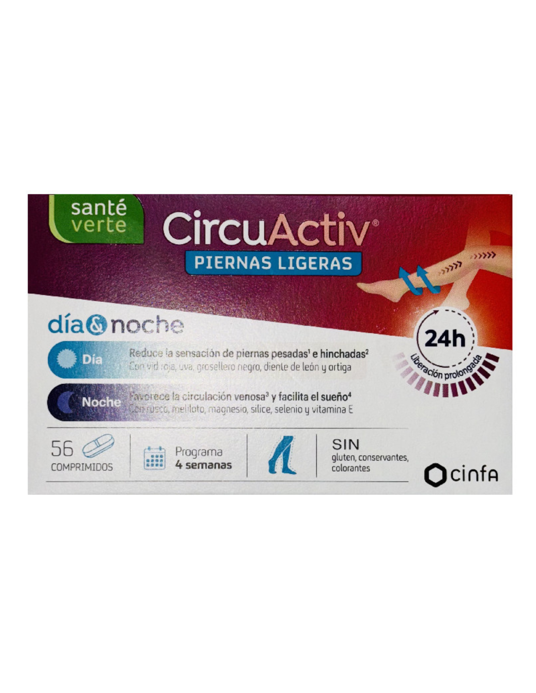 CINFA NS CIRCUACTIV PIERNAS LIGERAS DÍA Y NOCHE 56 comprimidos