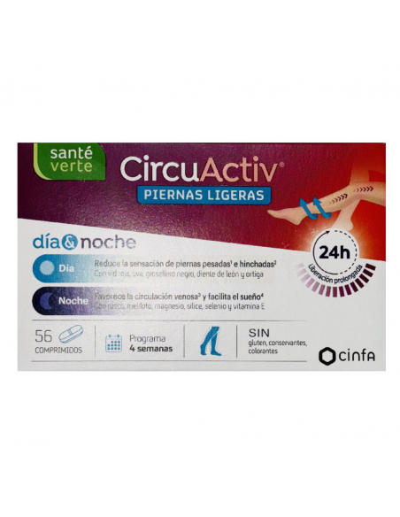 CINFA NS CIRCUACTIV PIERNAS LIGERAS DÍA Y NOCHE 56 comprimidos