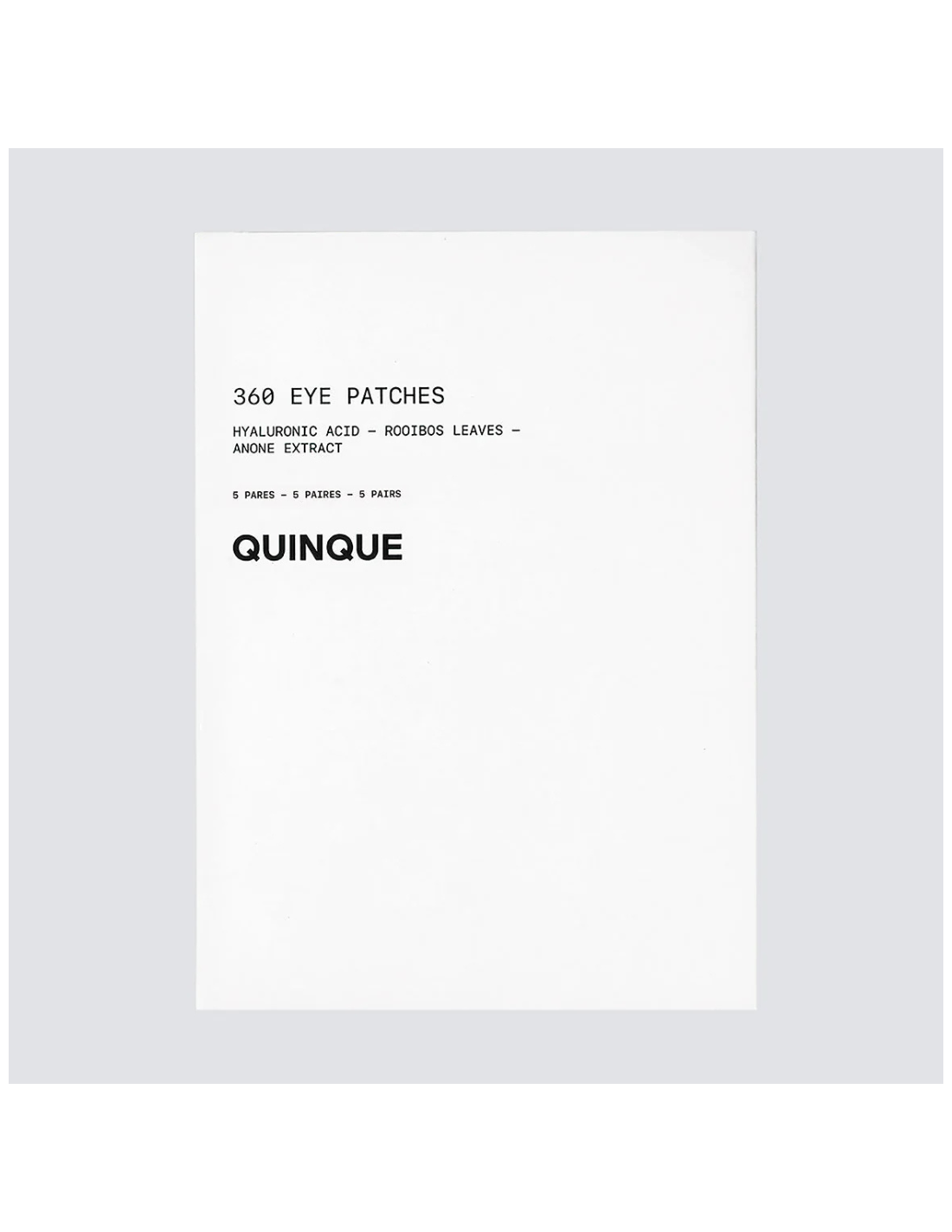 QUINQUE 360 EYE PATCHES (caja con 5 pares, 5 usos)
