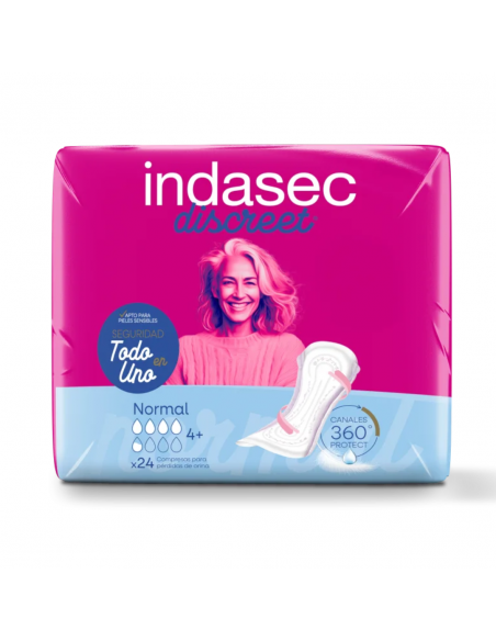 INDASEC DISCREET NORMAL 24 unidades