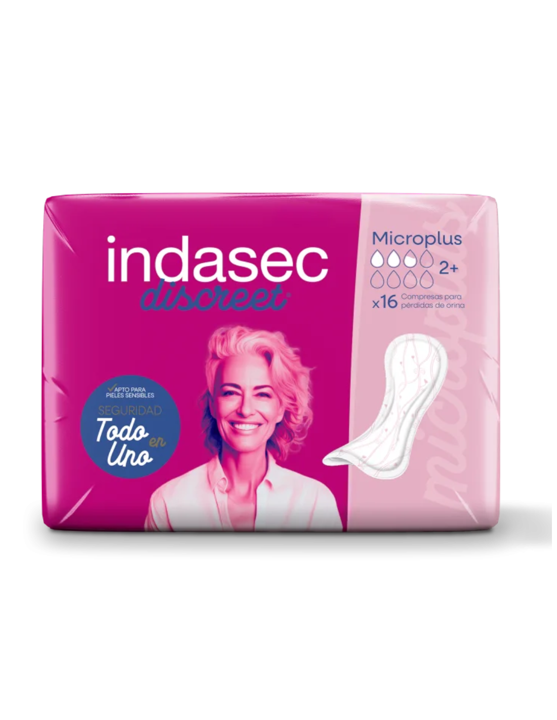 INDASEC DISCREET MICROPLUS 16 unidades
