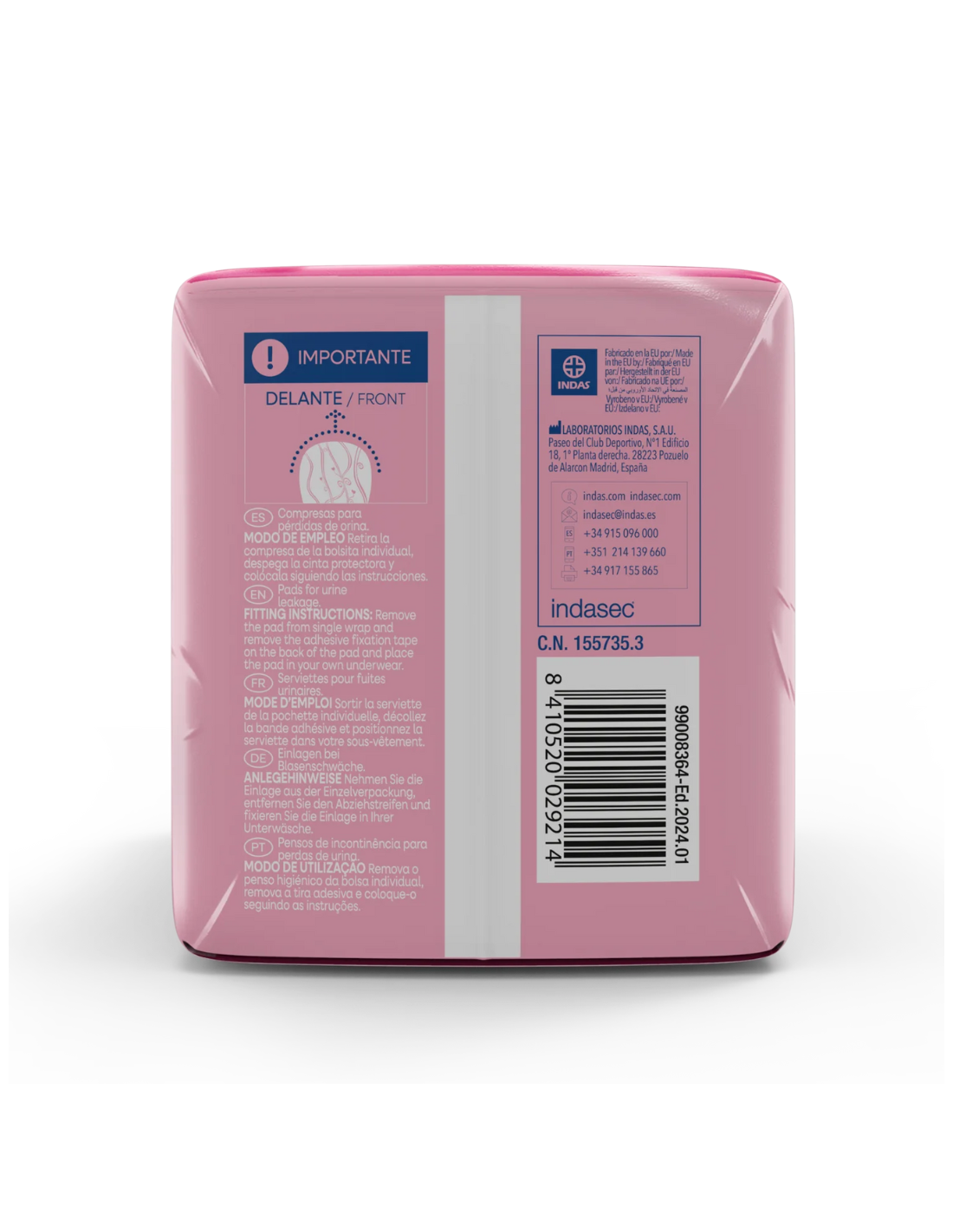 INDASEC DISCREET MICROPLUS 16 unidades