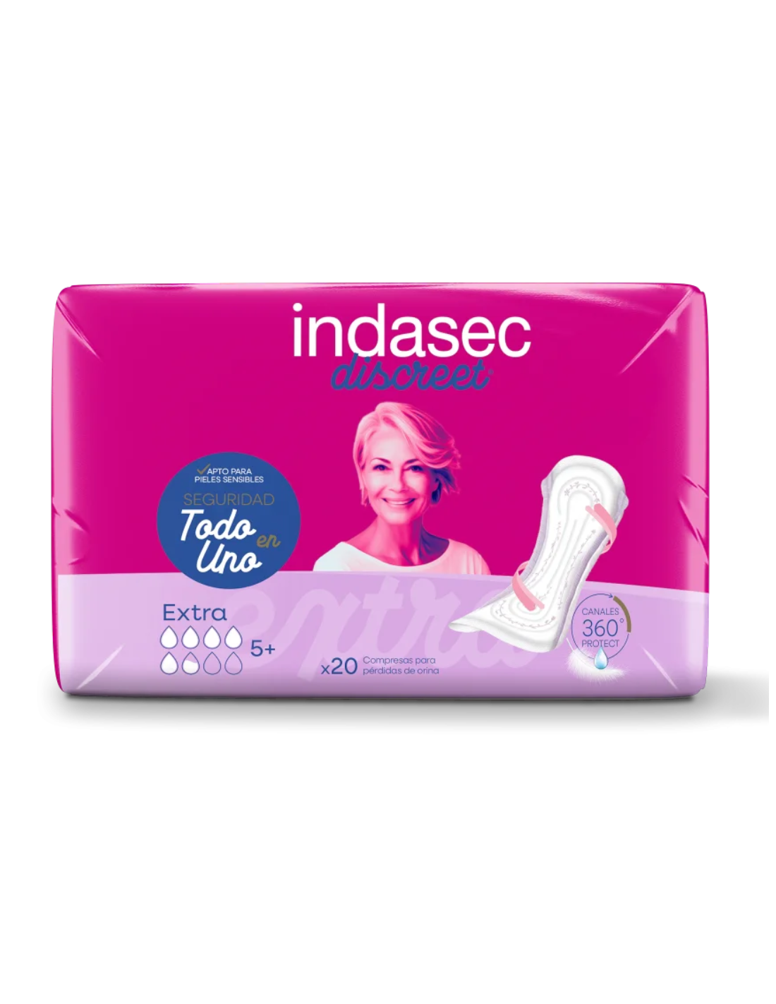 INDASEC DISCREET EXTRA 20 unidades