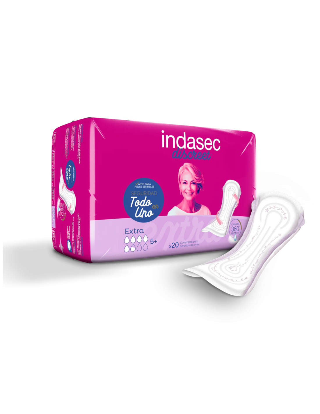 INDASEC DISCREET EXTRA 20 unidades