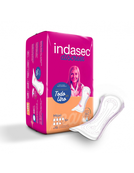 INDASEC DISCREET MAXI 15 unidades
