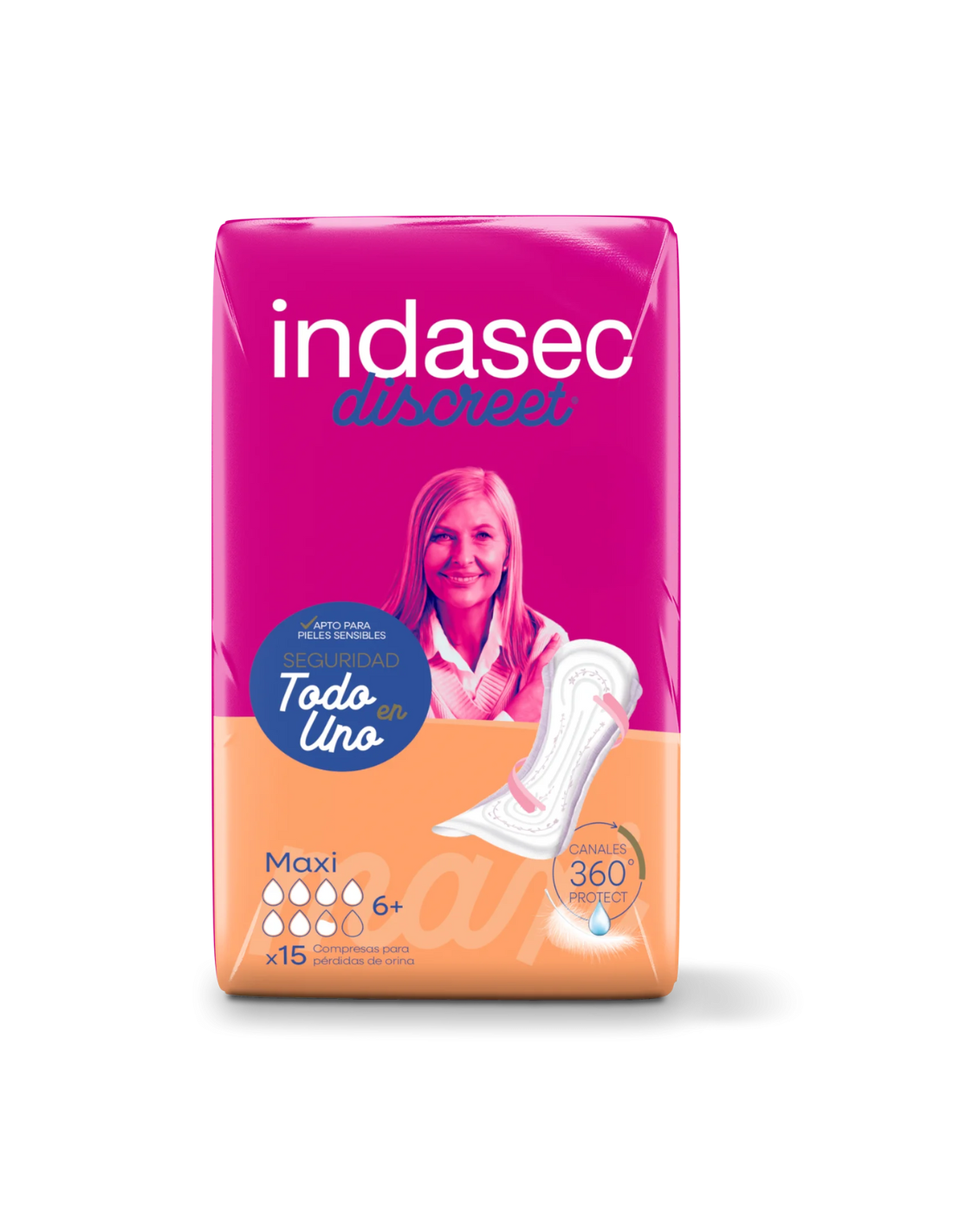 INDASEC DISCREET MAXI 15 unidades