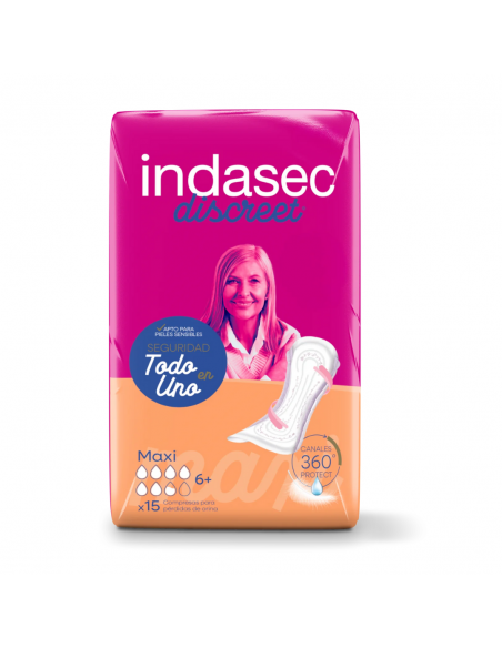 INDASEC DISCREET MAXI 15 unidades
