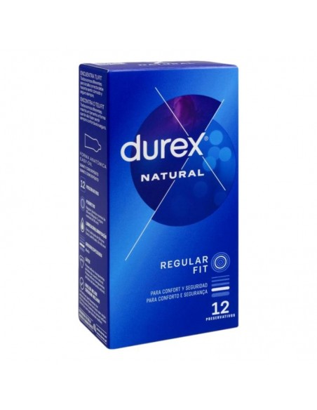 PRESERVATIVOS DUREX NATURAL PLUS EASY ON 12 unidades