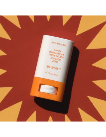 ARTURO ALBA BARRA SOLAR TRIPLE ACCIÓN Acabado Zero SPF 50+ PA++++