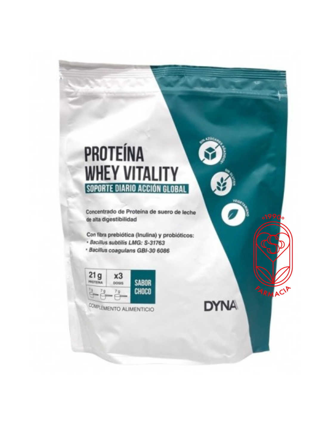 DYNA PROTEINA WHEY VITALITY CHOCOLATE 500 GRAMOS