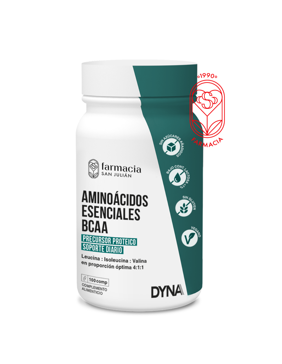 DYNA AMINOÁCIDOS ESENCIALES BCAA 100 COMPRIMIDOS