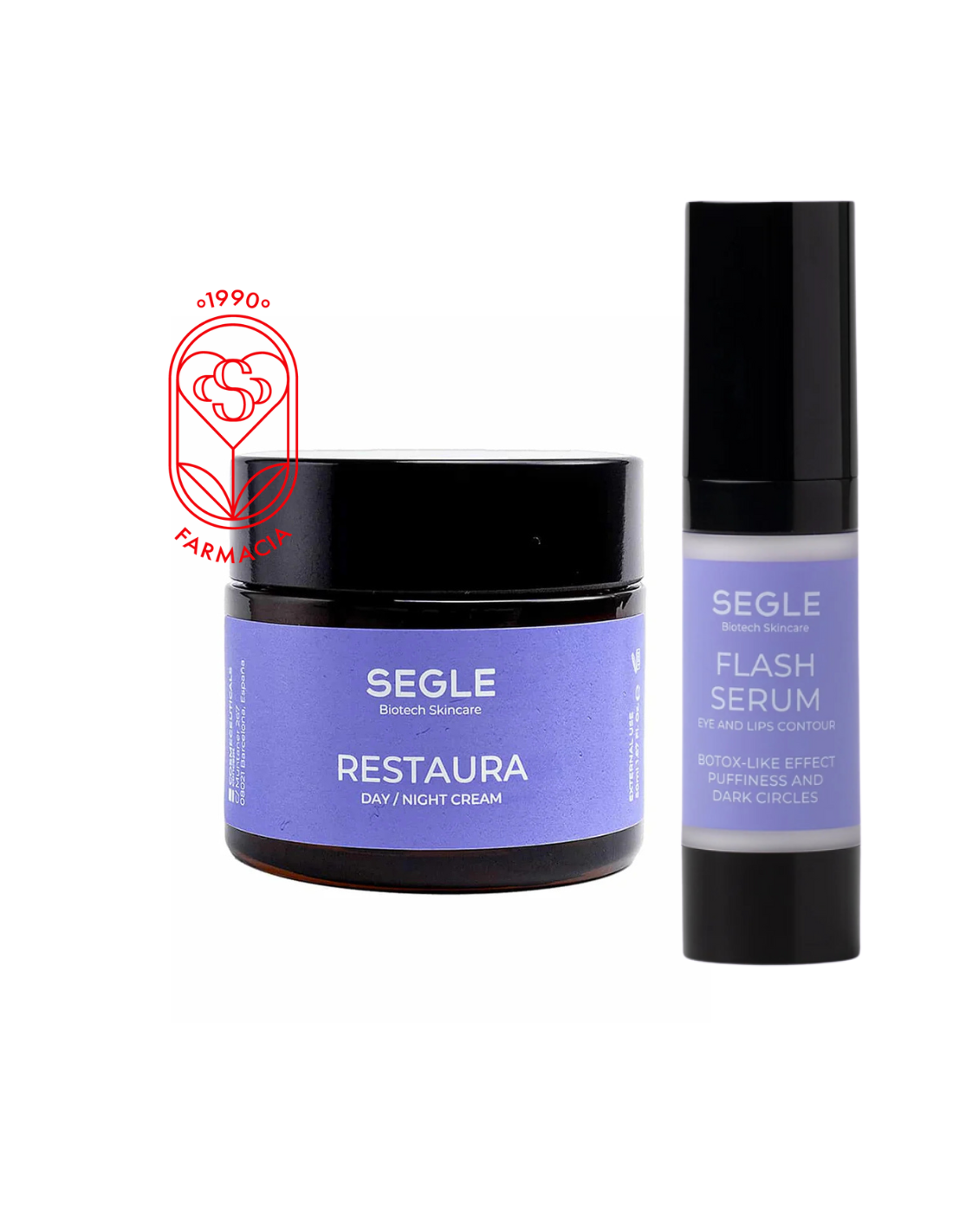 SEGLE PACK ESPECIAL FLASH SERUM 15ml+ CREMA RESTAURA 50ml