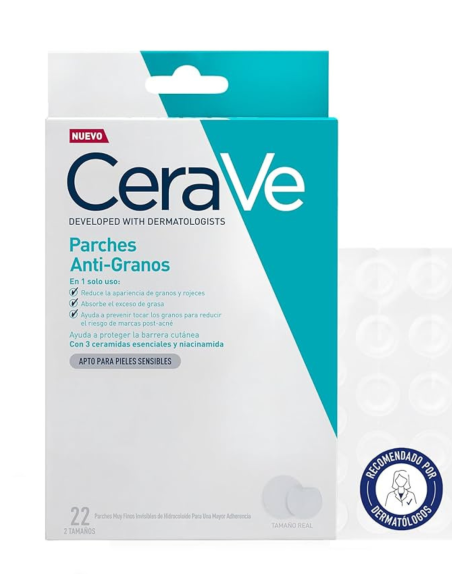 CERAVE PARCHES CONTROL IMPERFECCIONES 22 UNIDADES