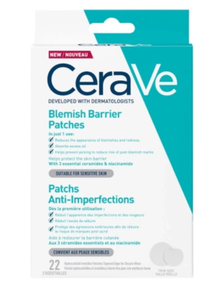 CERAVE PARCHES CONTROL IMPERFECCIONES 22 UNIDADES