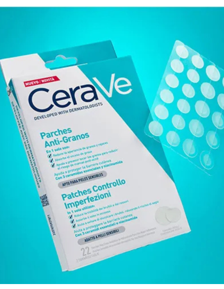 CERAVE PARCHES CONTROL IMPERFECCIONES 22 UNIDADES