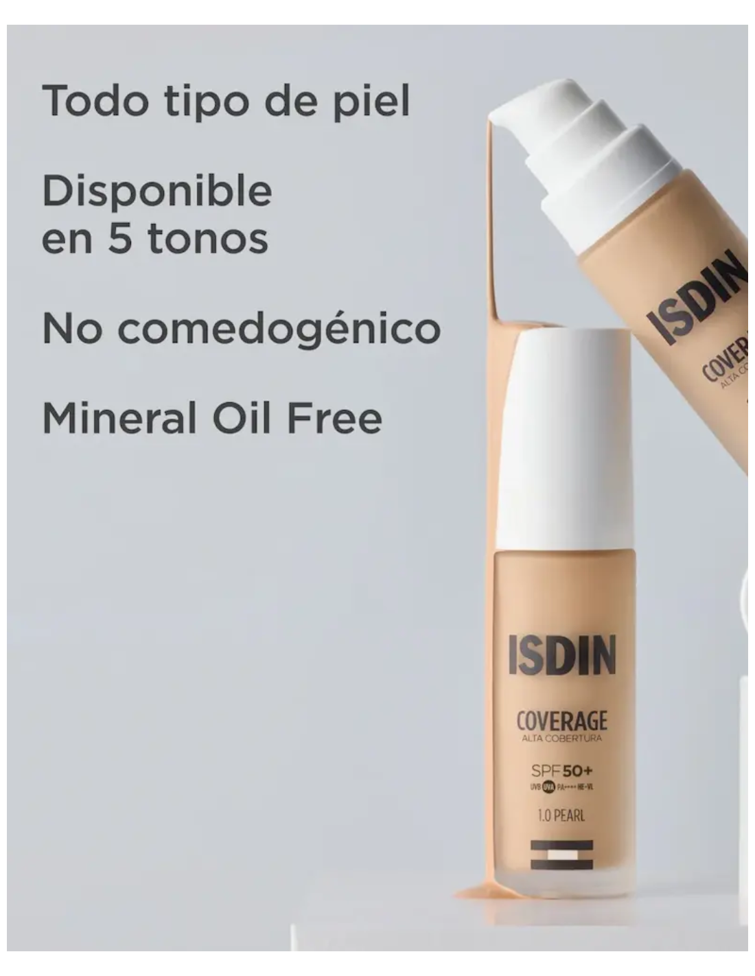 ISDIN COVERAGE COLOR 1.0 PEARL (envase 30 gramos)