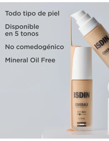 ISDIN COVERAGE COLOR 1.0 PEARL (envase 30 gramos)