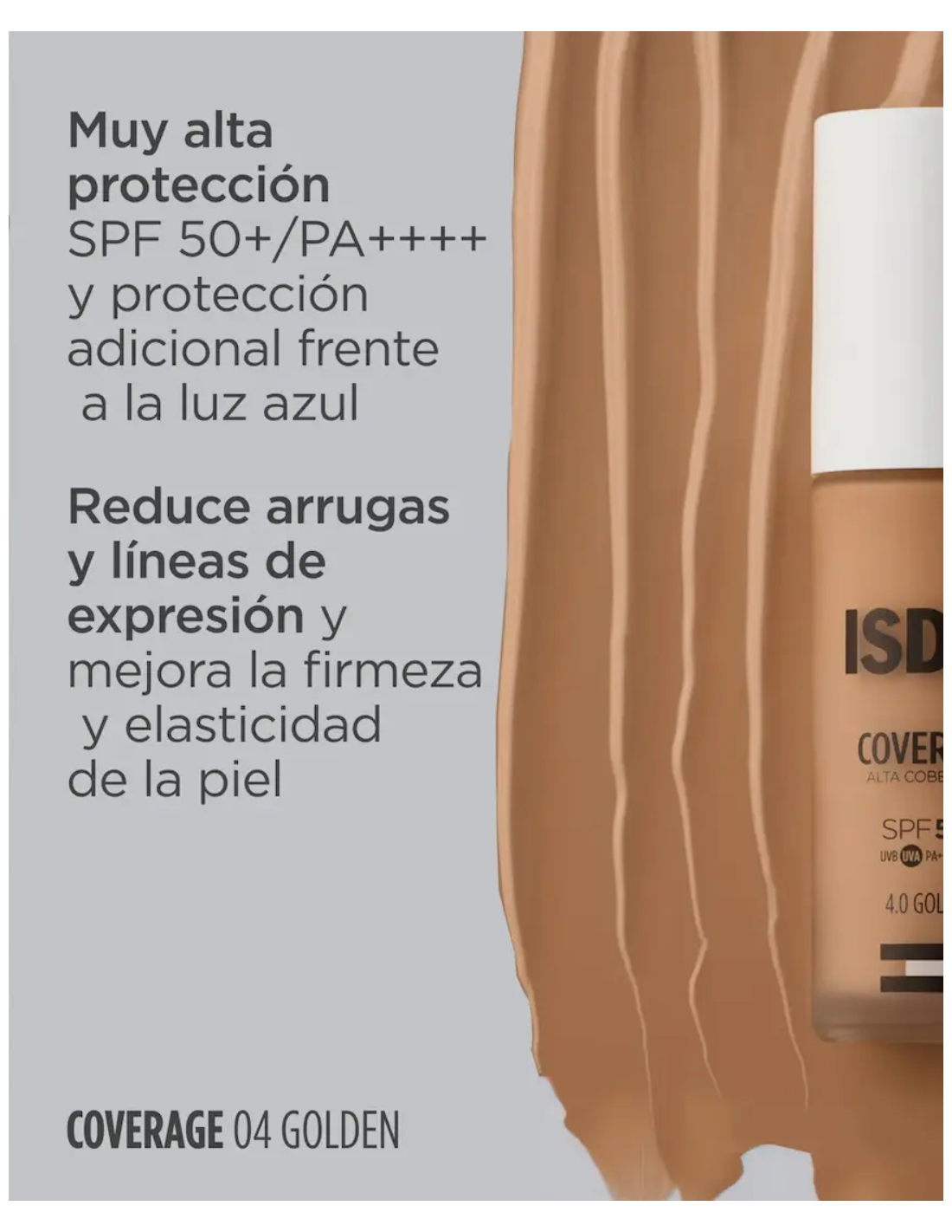 ISDIN COVERAGE COLOR 4.0 GOLDEN (envase 30 gramos)