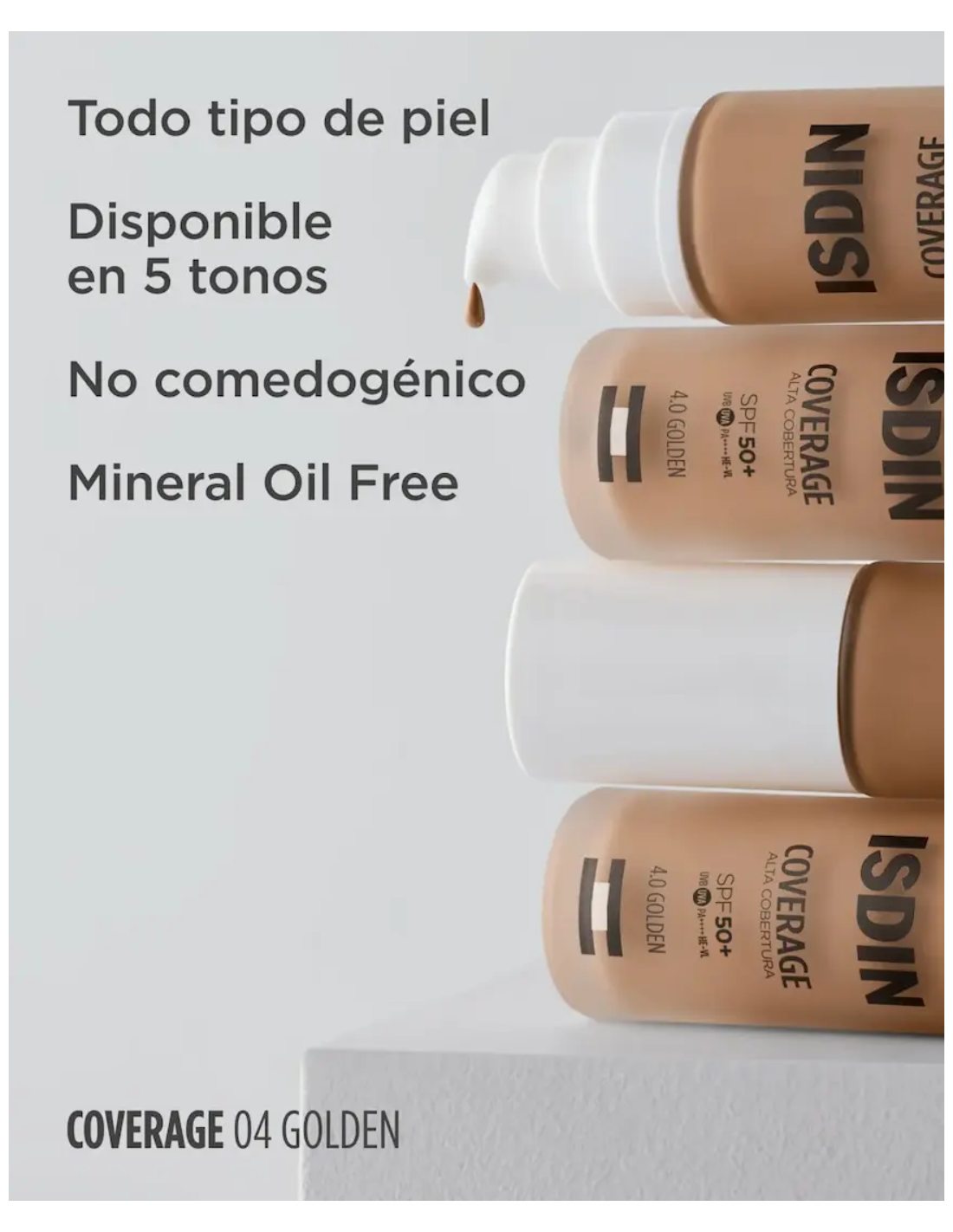 ISDIN COVERAGE COLOR 4.0 GOLDEN (envase 30 gramos)