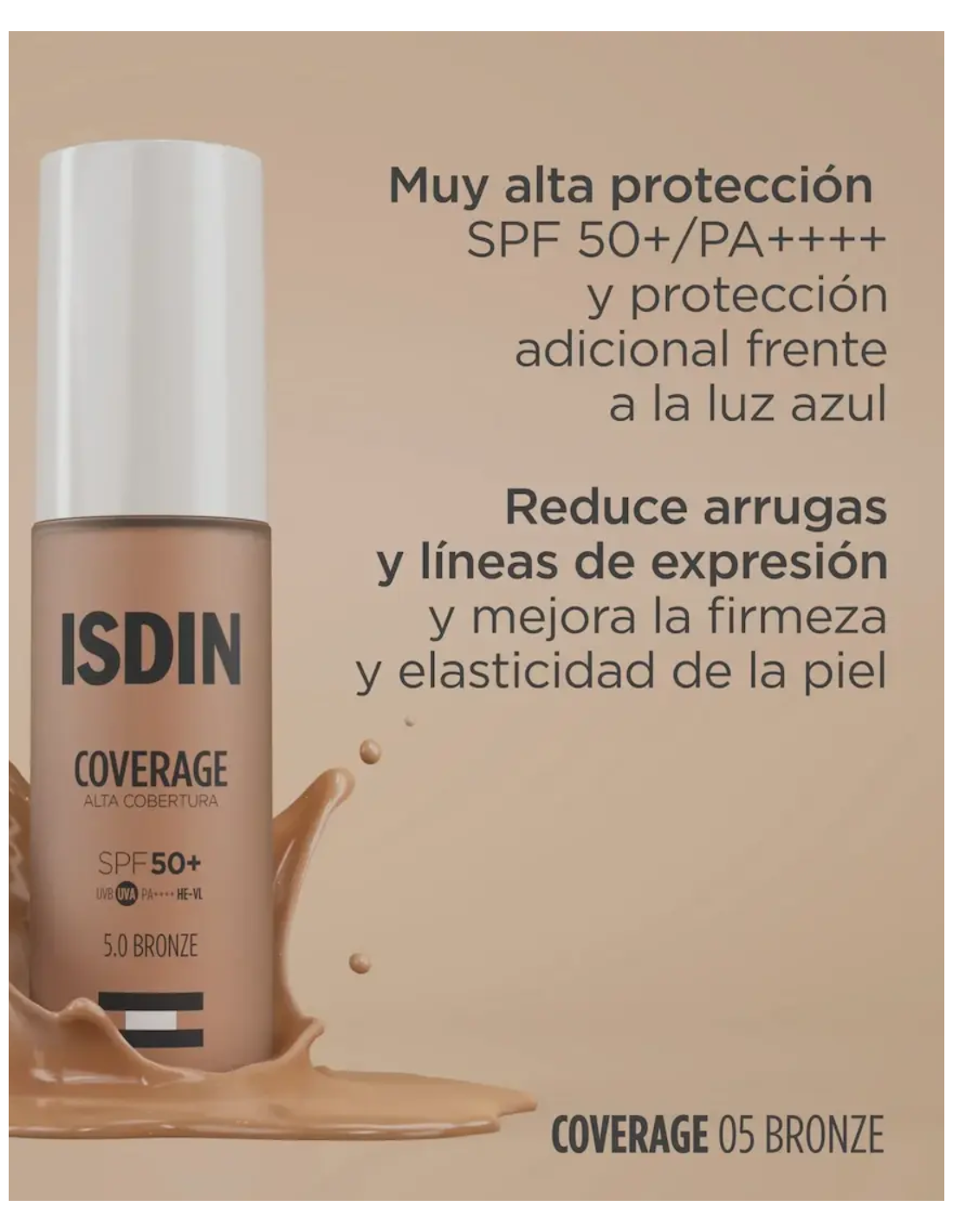 ISDIN COVERAGE COLOR 5.0 BRONZE (envase 30 gramos)