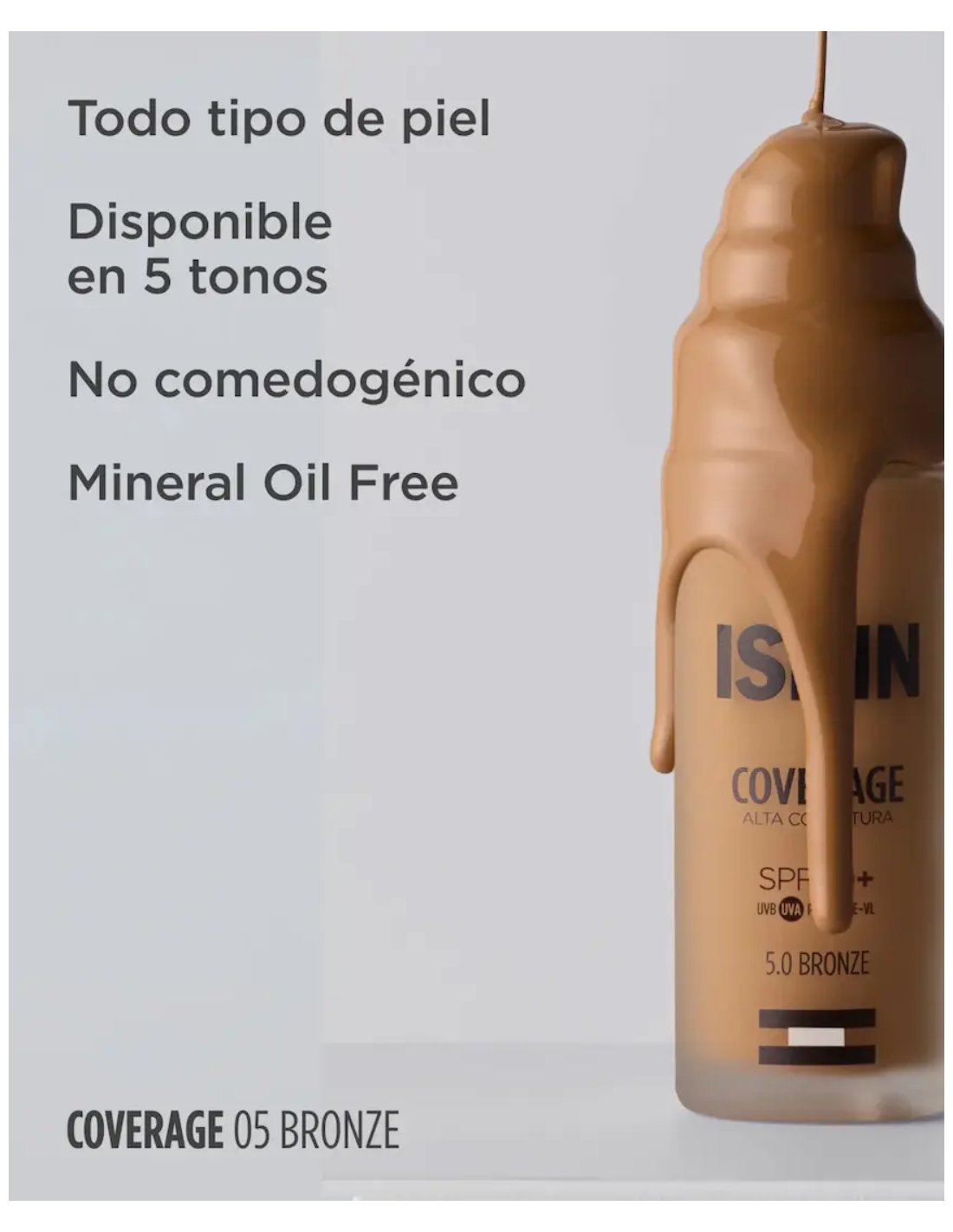 ISDIN COVERAGE COLOR 5.0 BRONZE (envase 30 gramos)