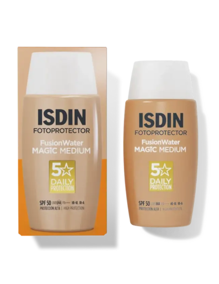 ISDIN FOTOPROTECTOR SPF-50 FUSION WATER MAGIC COLOR TONO MEDIO -  50 mL
