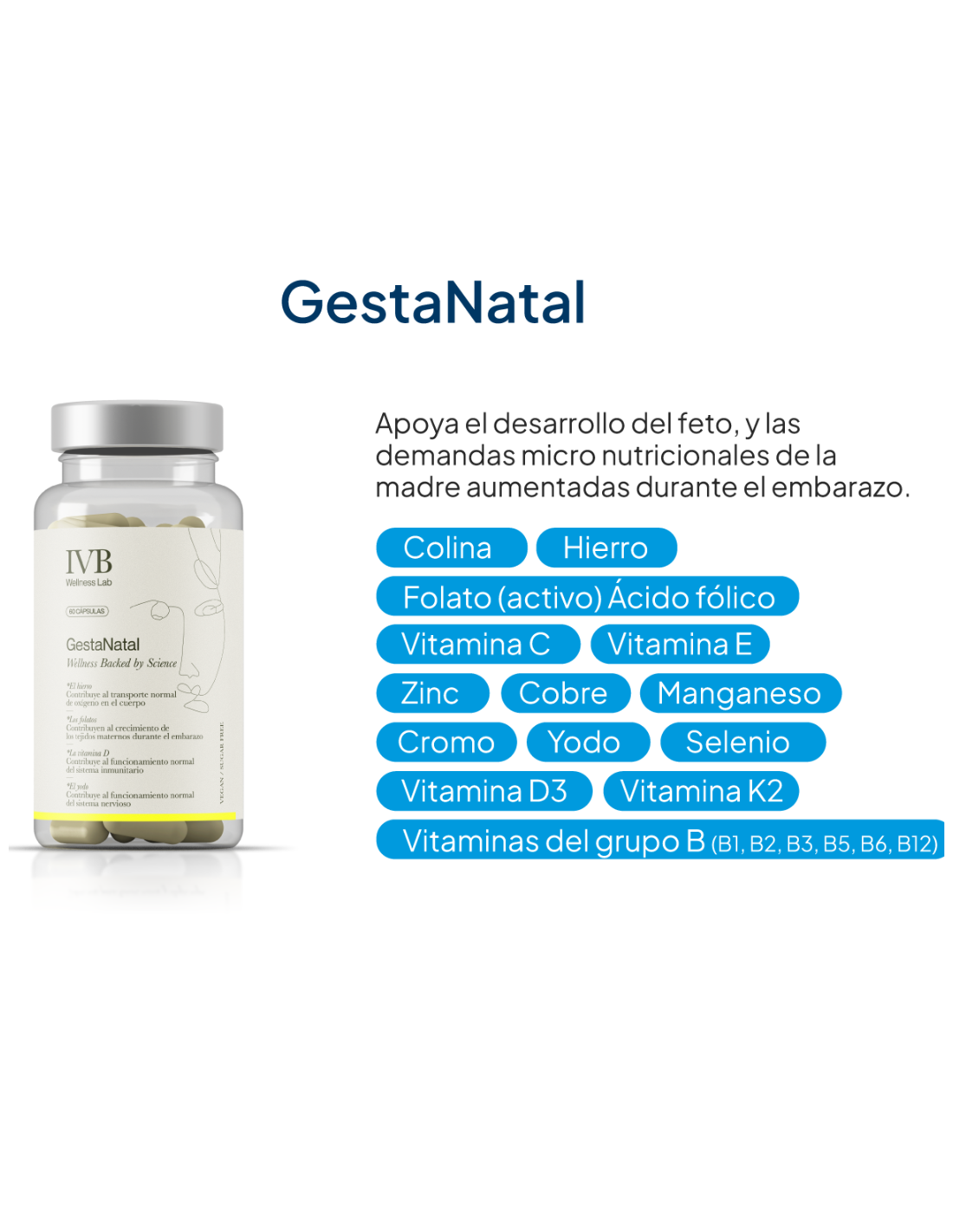 IVB GESTANATAL 60 cápsulas