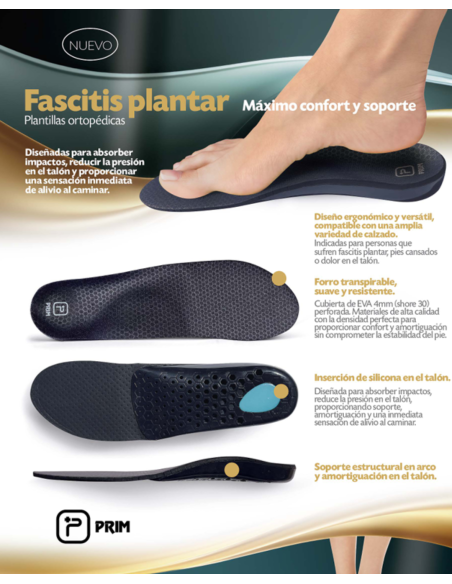 PRIM PLANTILLAS FASCITIS PLANTAR- 1par