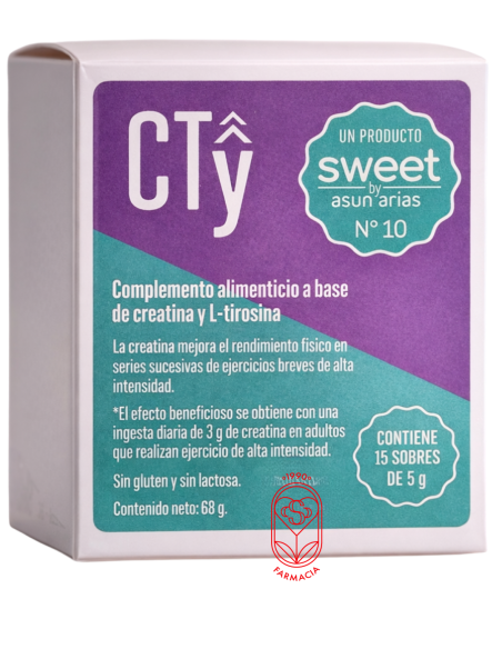 SWEET BY ASUN ARIAS NÚMERO 10 CTY (CREATINA + TIROSINA) 15 sobres