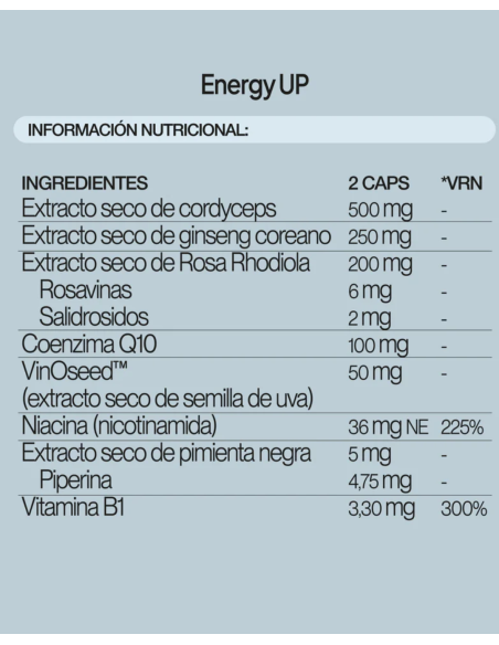 IVB ENERGY UP 60 cápsulas (1 mes de uso)