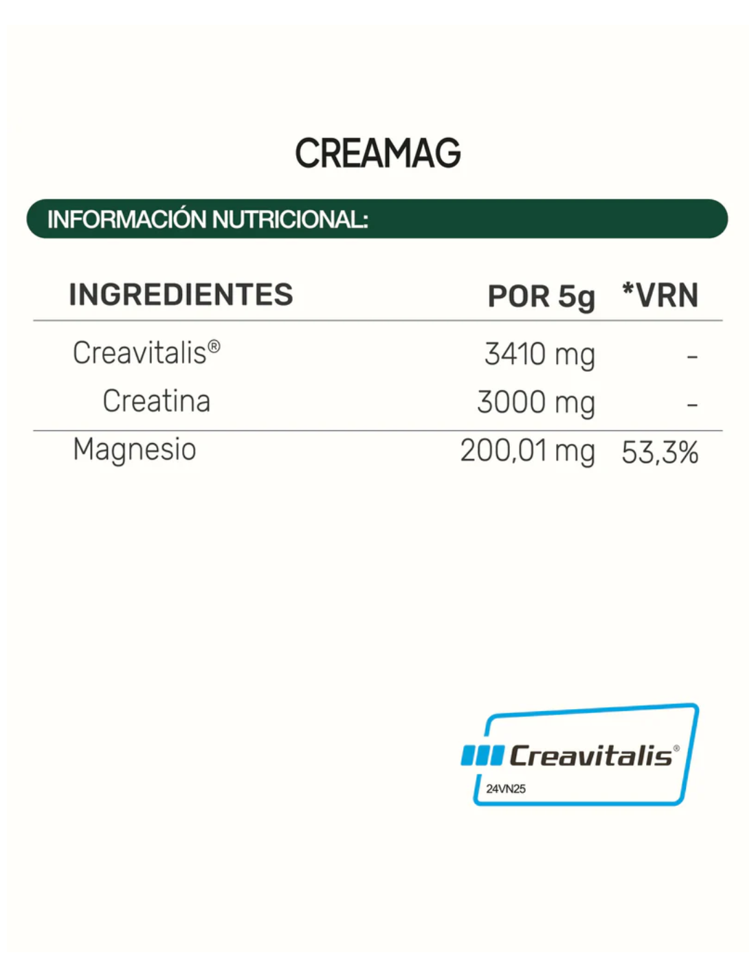 IVB GO&START CREAMAG 300 gramos (2 meses de uso)